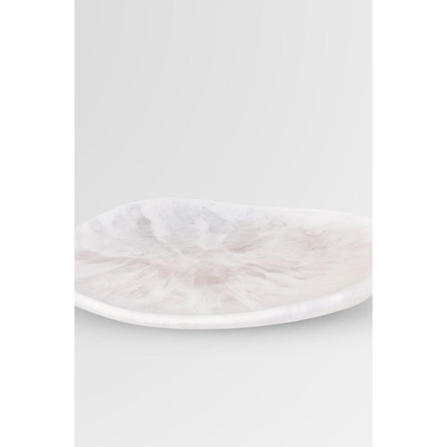 Pebble Plate - Snow Swirl