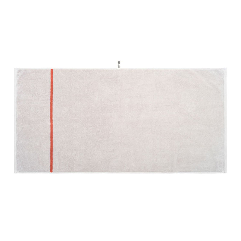 Bath Towel - Terracotta/Stone - Simple Stripe