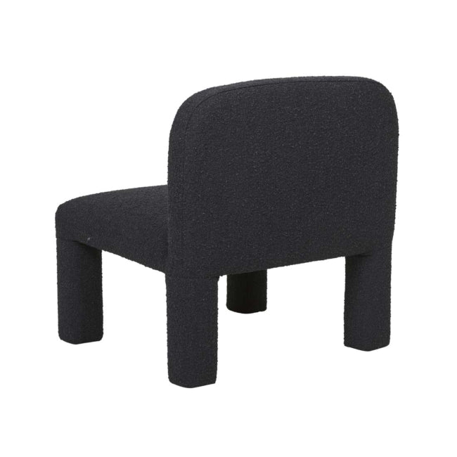 Hugo Arc Occasional Chair - Charcoal Boucle
