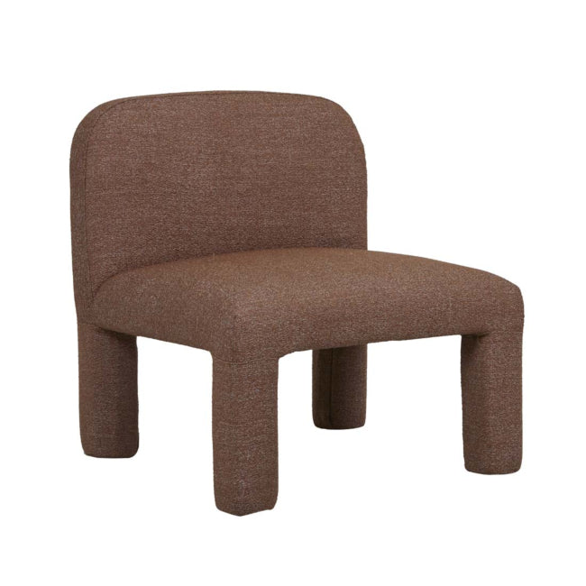 Hugo Arc Occasional Chair - Charcoal Boucle