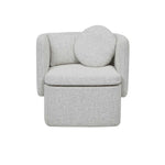 Hugo Bow Occasional Chair - Grey Speckle Boucle