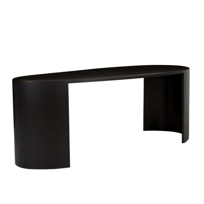 Oberon Curved Desk - Large - Matt Black