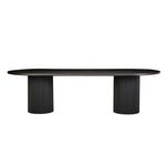 Benjamin Ripple Oval Dining Table - Putty - 2.2m