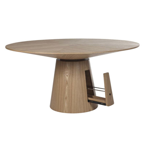 Classique Round Dining Tables - Natural Ash - 1.5 x 1.5