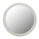 Rufus Round Mirror - Grey Vein Marble