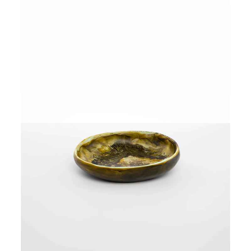 Medium Resin Earth Bowl - Malachite