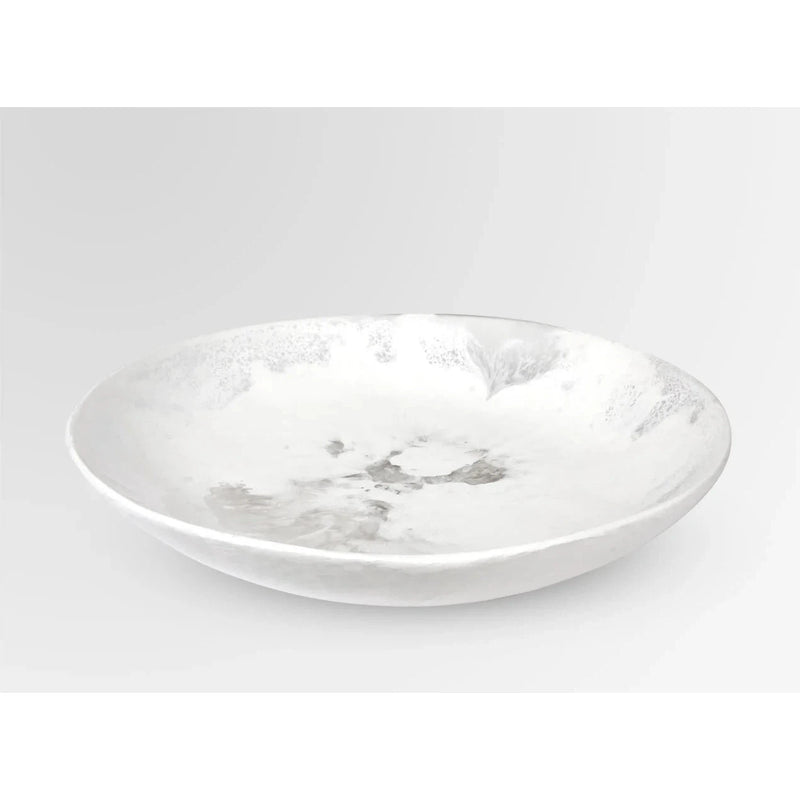 Resin Atelier Salad Bowl - Swirl White Clear