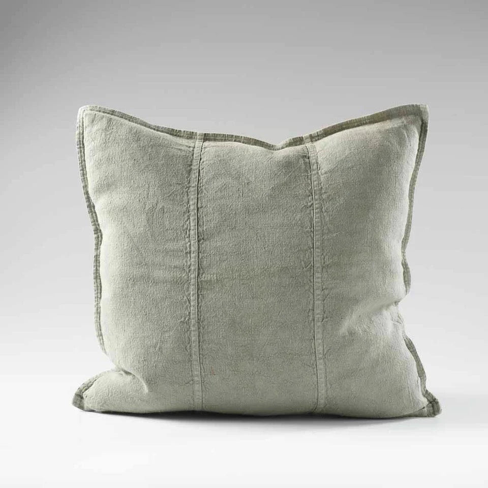 Luca Linen Outdoor Cushion Pistachio Kmode Interiors