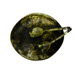 Large Resin Leaf Bowl - Malachite
