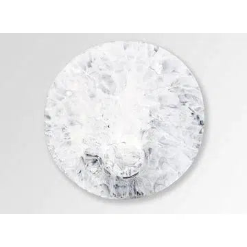 Resin Moon Cheese Platter - White Marble