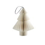 Off-White Paper Tree Ornament - H10cm