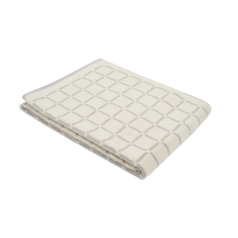 Bath Towel - Butter/Stone - Grid