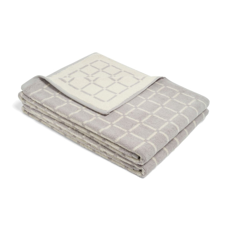 Bath Towel - Butter/Stone - Grid