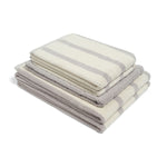 Bath Towel - Butter/Stone - Bold Stripe