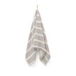 Bath Towel - Butter/Stone - Bold Stripe