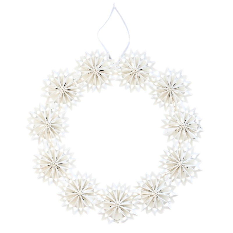 Papr Wreath Off-White - D43cm