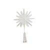 Tree Topper Star Off-White H35cm w Metal Coil