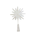 Tree Topper Star Off-White H35cm w Metal Coil