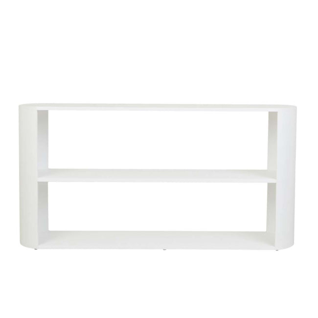 Classique Low Oval Shelf - White Grain Ash