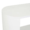 Classique Low Oval Shelf - White Grain Ash