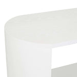 Classique Low Oval Shelf - White Grain Ash