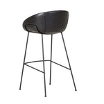 Duke Barstool - Vintage Tan PU - Black