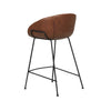 Duke Barstool - Vintage Tan PU - Black