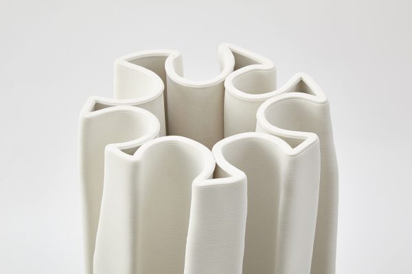 Box Pleat Vase Ivory