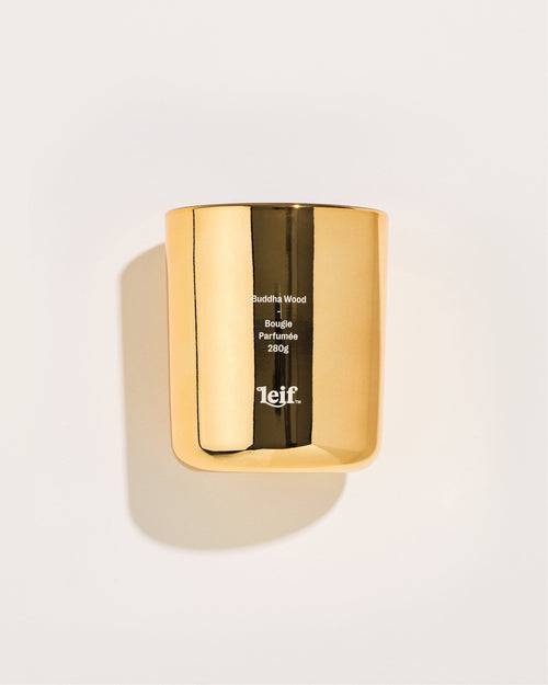 Limited Edition Holiday Buddha Wood Gold Candle 280g