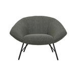 Felix Angled Arm Occasional Chair - Sage Boucle/Black Metal