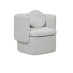 Hugo Bow Occasional Chair - Grey Speckle Boucle