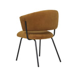 Mimi Dining Chair - Caramel Velvet Black