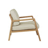 Tolv Nysse Occasional Chair - Limestone Leather - Light Oak