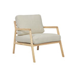 Tolv Nysse Occasional Chair - Limestone Leather - Light Oak