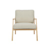 Tolv Nysse Occasional Chair - Limestone Leather - Light Oak