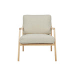 Tolv Nysse Occasional Chair - Limestone Leather - Light Oak