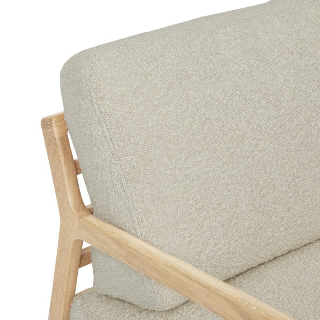 Tolv Nysse Occasional Chair - Limestone Leather - Light Oak