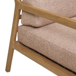 Sketch Nysse Occasional Chair - Woven Red Clay - Light Oak