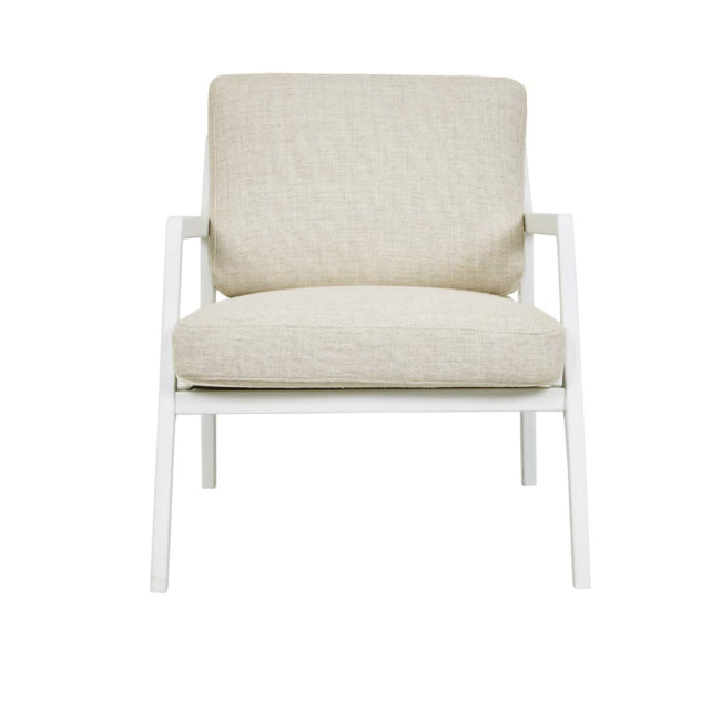 Tolv Nysse Occasional Chair - Limestone Leather - Light Oak