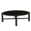 Artie Coffee Tables - Black Vein Marble - Matt Black Oak