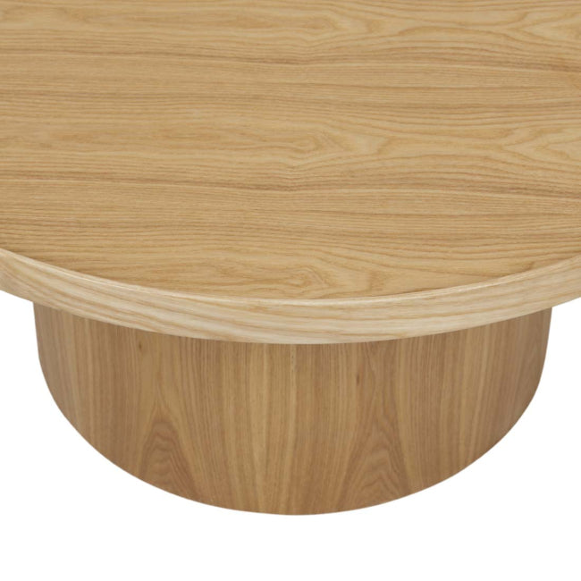 Classique Pedestal Coffee Table -  Natural Ash