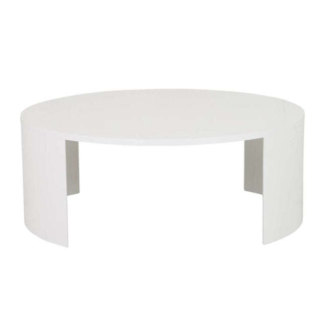 Oberon Crescent Coffee Table - White Ash Grain - 900 X 900