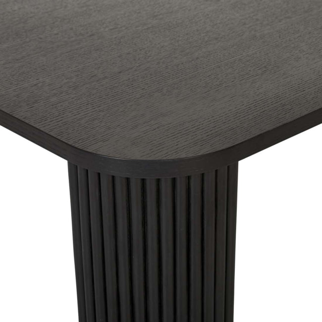 Benjamin Ripple Square Coffee Table - Matt Black