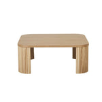 Benjamin Ripple Square Coffee Table - Matt Black