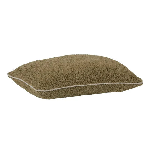 Hugo Rectangle Cushion - Moss Sherpa - Driftwood
