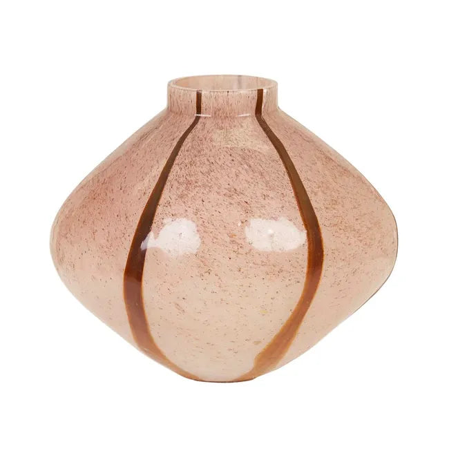 Boden Stripe Vase - Blush