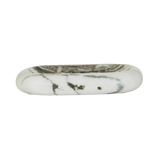 Rufus Indra Pill Small Shallow Bowl - Zebra Marble