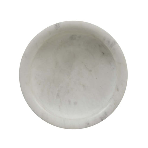 Rufus Lip Marble Bowl - White Marble