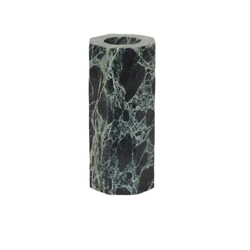 Rufus Zenith Vase Small - Spider Green Marble