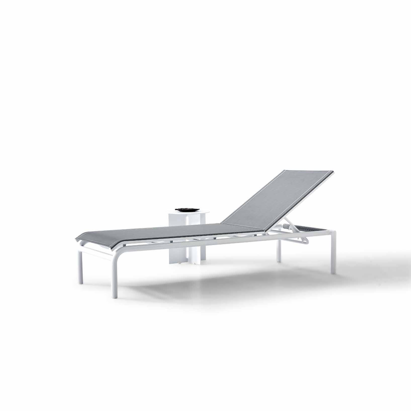 Mimi Sunbed - White/Grey